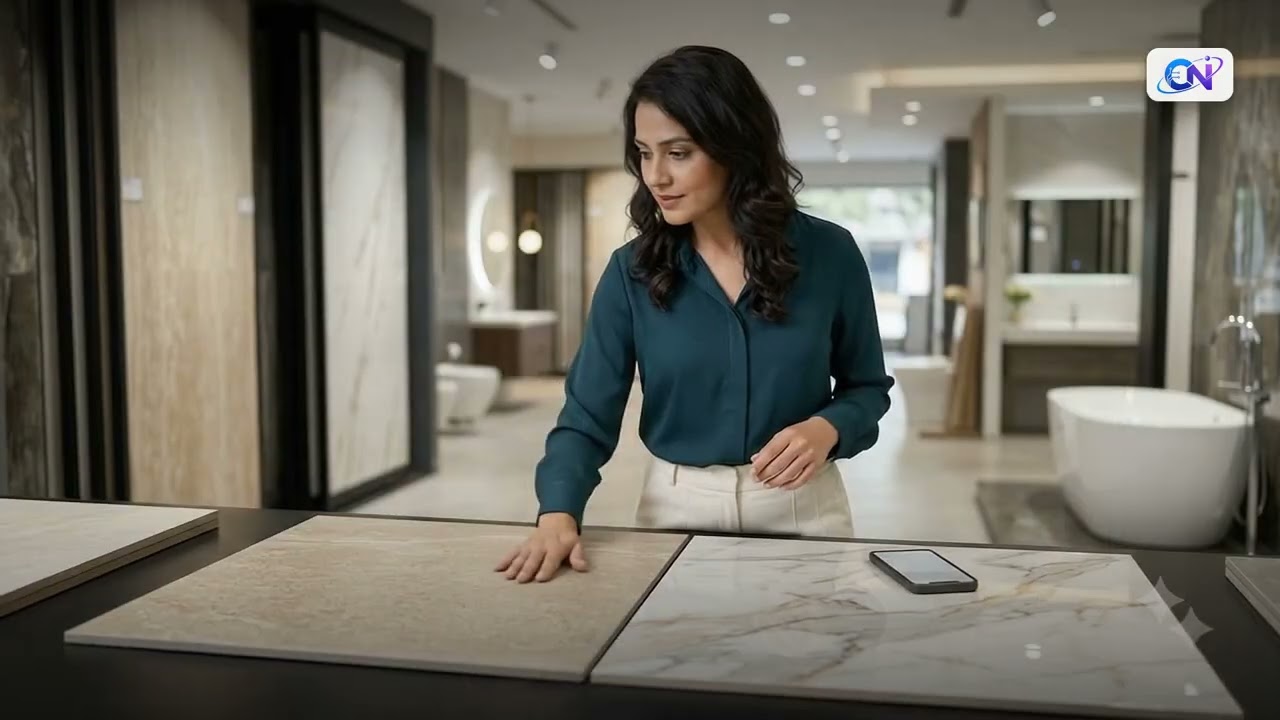 AI Sales Assistant for Tile & Bath Showrooms | QR + Website Widget | CosmiRoNex AI — click to play