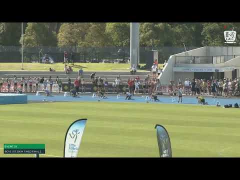 U13 Boys 200m Timed Final 2: 2022 Commonwealth Bank State Track and Field Championships // LAVicTV