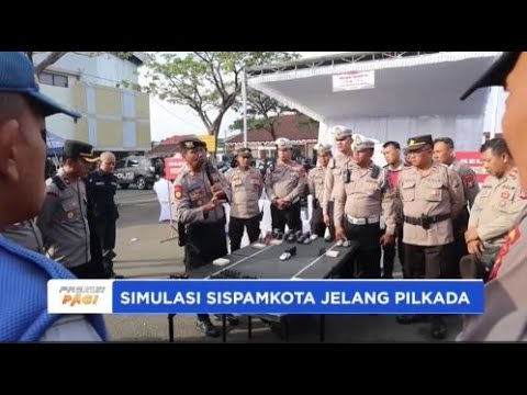 POLRES TULUNGAGUNG GELAR SIMULASI SISPAMKOTA JELANG PILKADA
