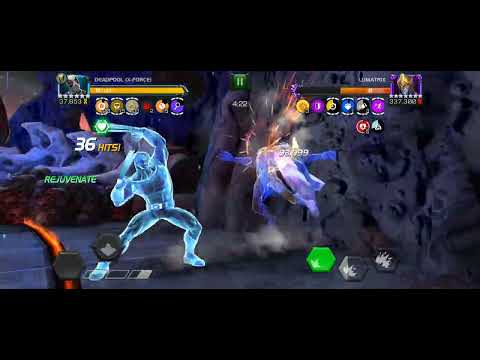 Deadpool X-Force vs Lumatrix - Nightmare Raids - no fuks given dmg cap