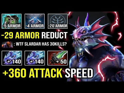WTF +360 ATTACK SPEED Brutal Perma Stun 30 KILLS Overpower Slardar Deleted AM in 2 Seconds Dota 2