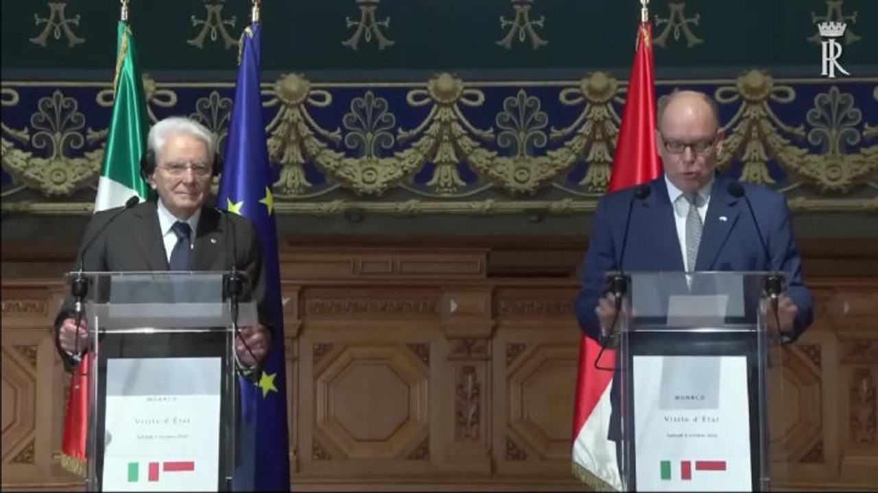Alberto II a Mattarella: Sono molti gli italiani che chiamano Monaco "casa"