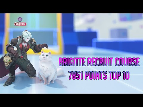 Brigitte recruit course 7851 points - 5 stars Top 10 (Rank 1 at upload) | Overwatch 2 Hero Mastery