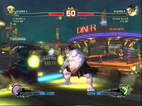 Super Street Fighter IV Team Battle o ShiNe o{Gouken} Vs United VirusX{E.Honda} 2/7 (5/30/2010)