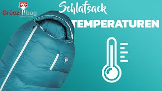 Was bedeuten die Temperaturangaben auf deinem Schlafsack? - Schulungsvideo von Grüezi bag