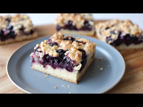 Easy and Delicious Blueberry Crumble Recipe/블루베리크럼블 케이크 만들기