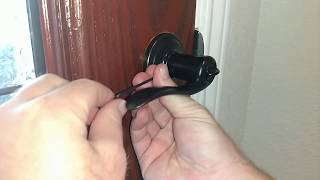 Tighten a loose door handle made by Kwikset