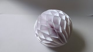 How to make : Easy Paper Honeycomb Ball  Dinesh Ar