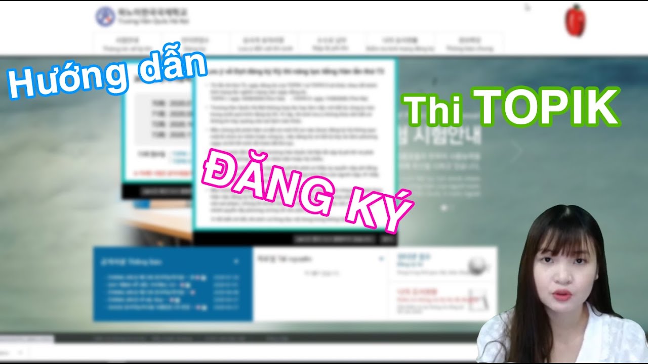 Hướng Dẫn Đăng Ký Thi Topik Tiếng Hàn mới nhất 2020 | Cách đăng ký thi Topik