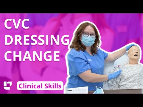 Central Venous Catheter Dressing Change (CVC) - Clinical Nursing Skills | @LevelUpRN​
