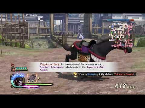 Let's Play Samurai Warriors 4 #61-Battle of Oshi Castle (EX Mission #2)