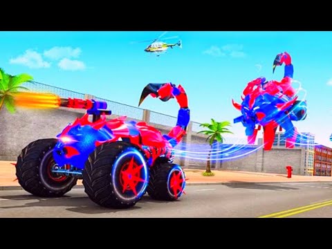New Scorpion Robot Monster Truck Transform Robot City Rescue Mission Android Gameplay By Games Zone