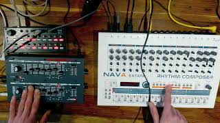 Video thumbnail for E-Lictronic Nava Extra9 + Psycox Syncussion SY1M - Techno by SERUM ONEONEFOUR