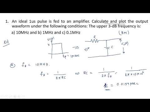 RC network with Sinusoidal Linear wave shaping PDC Lec 01