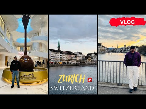 EXPLORED ZURICH : LOVE LOCK BRIDGE, BEAUTIFUL ROADS, SCENIC SUNSET, LINDT CHOCOLATE FACTORY 🇨🇭🍫😍🏔️