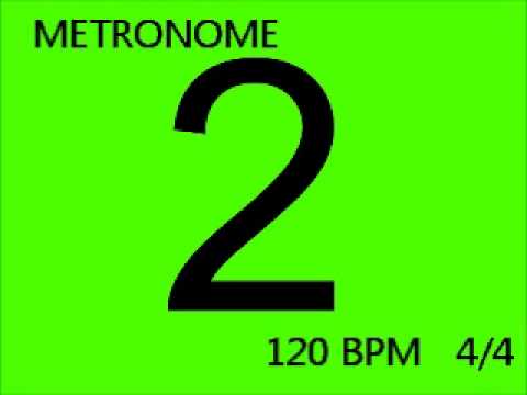 Metronome 120 BPM 4/4 beat WITH VISUALS!