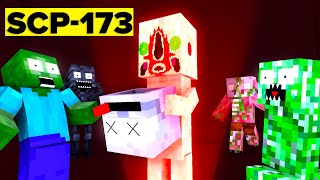 MONSTER SCHOOL VS SCP-173 HORROR CHALLENGE (HALLOWEEN SPECIAL) - Minecraft Animation