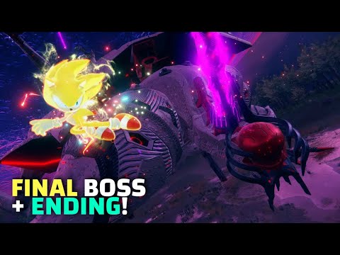 Sonic Frontiers Final Horizon DLC Final Boss + Ending (4K 60FPS 2023)