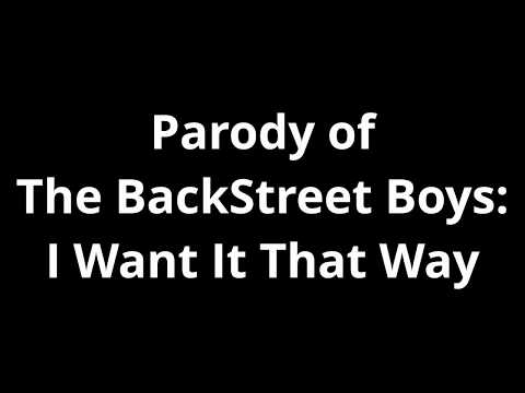 I Want It God's Way |Lyric Video| - Parody of (I Want It That Way) By: The Backstreet Boys