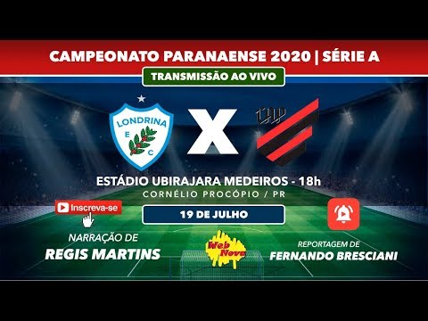 Londrina 1x1 Athletico PR |AO VIVO| PARANAENSE 2020
