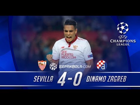 Uefa Champions League // Highlight and All Goals // Sevilla 4 - 0 Dinamo Zagreb // 3-11-2016