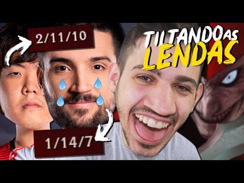 TILTANDO A MAIOR LENDA DO LEAGUE OF LEGENDS! / TILTANDO AS LENDAS Ep11