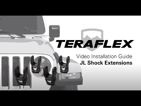 TeraFlex Install: JL/JLU 2.5" Lift 2" Shock Extension Bracket Kit