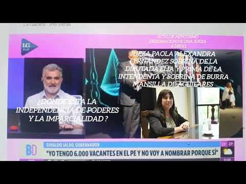 "La Justicia en Tucumán: ¿División de Poderes o Concentración Familiar?" "NEPOTISMO"