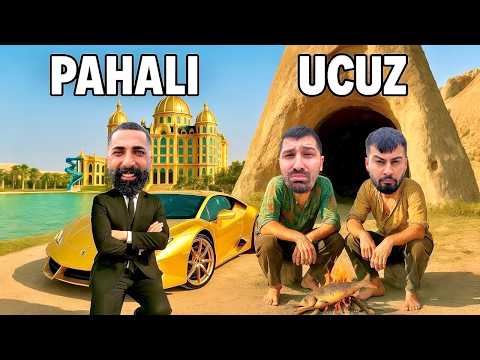 UCUZ VS PAHALI OTEL | İLKEL ŞARTLARDA MAĞARADA HAYATTA KALDIK