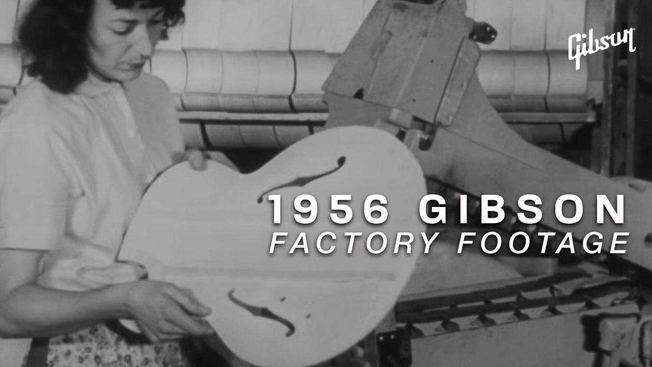 We found the only known 1950s Gibson factory footage - YouTube