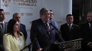 Ministro de Gobernación Francisco Jiménez presenta al Congreso la  iniciativa de ley antipandillas