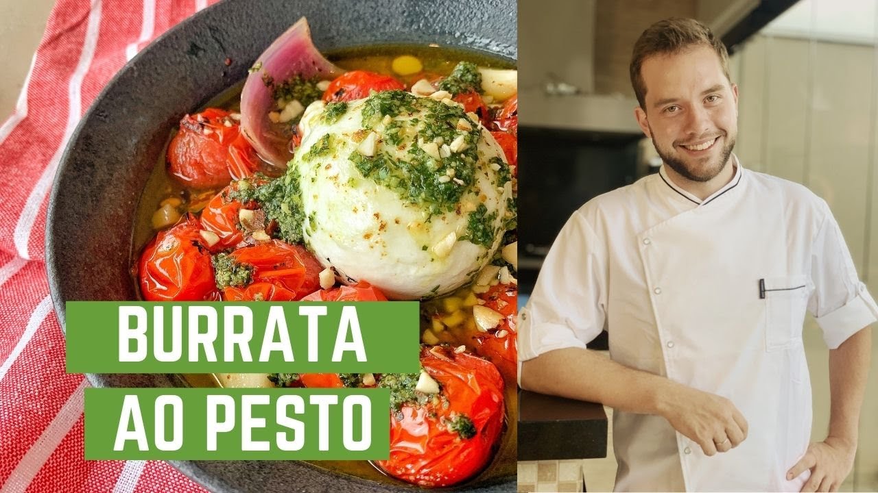 COMO FAZER BURRATA AO PESTO - Cozinha Descomplicada!