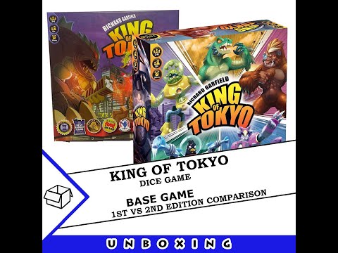 King of Tokyo: Base Game - 1st edition vs 2nd edition