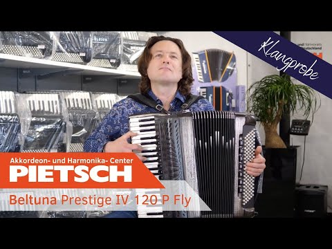 Akkordeon - Beltuna Prestige IV 120 P Fly Platinum Carved - Klangprobe