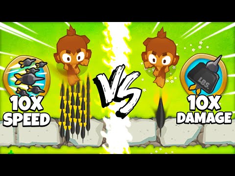 10x Damage vs 10x Attack Speed in BTD 6