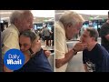 Beautiful Moment Dad Has Emotional Reunion With Down S Syndrome Son