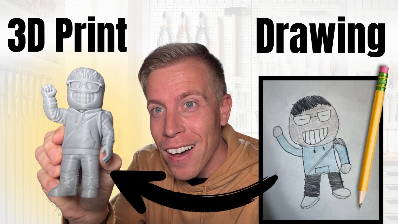 How to Turn a Drawing into a 3D Print Model - Super Easy!
