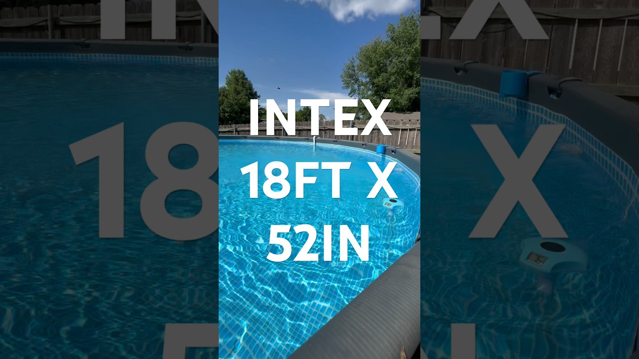 Intex 18FT x 52IN Ultra XTR Pool Is Ready For Summer! #intexpool #pool #paradise