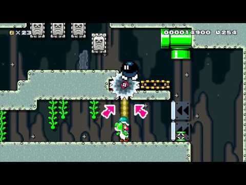 Moley Mountain Ascent(ft.Yoshi!) by Joe - Super Mario Maker - No Commentary 1AF