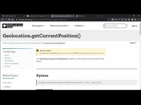 Showing Current Location using html5 geolocation api