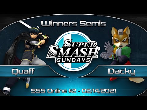 Super Smash Sundays Online #2 Quaff (Marth) vs. Dacky (Fox) - SSBM Winners Semis
