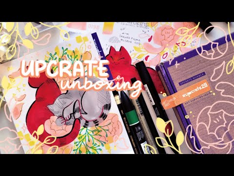 Upcrate unboxing ✿ mystery art subscription box!