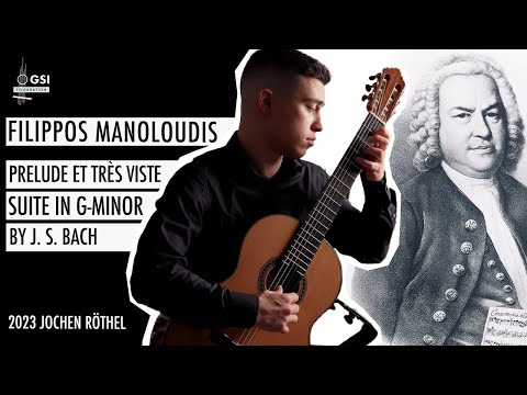 J. S. Bach's "Prelude Et Très Viste" BWV 995 played by Filippos Manoloudis on a Jochen Röthel Guitar