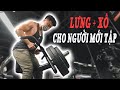 CÁCH TẬP LƯNG XÔ CHO NGƯỜI MỚI TẬP