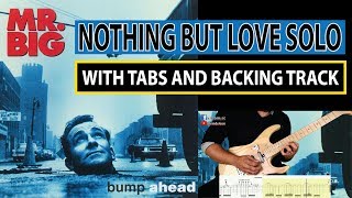 MR  BIG'S NOTHING BUT LOVE SOLO WITH TABS  and BACKING TRACK - ALVIN DE LEON (2018)