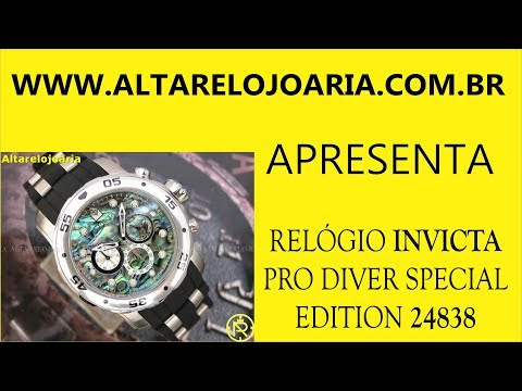 Relógio Invicta  24838 edição especial mostrador iridescente calibre VD54 produção 2018