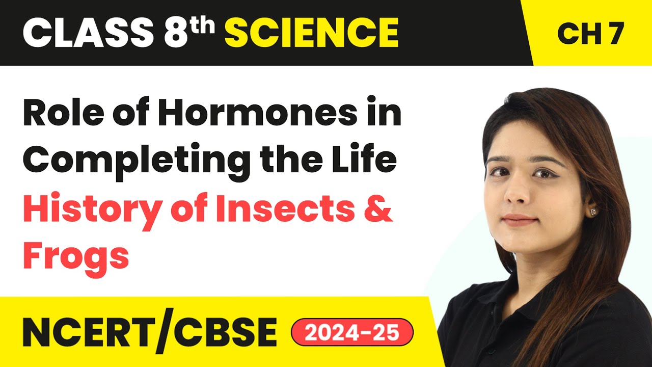 Role of Hormones in Completing the Life History of Insects and Frogs | Class 8 Science Ch 7 | CBSE