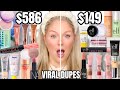 Testing *VIRAL* ELF Makeup Dupes vs High End Makeup 🤯 Which Is Better? Drugstore vs High End Makeup