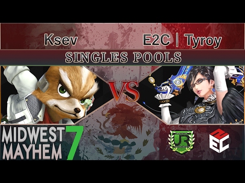 Midwest Mayhem 7 SINGLES POOLS - Ksev (Fox) vs E2C | Tyroy (Bayonetta)