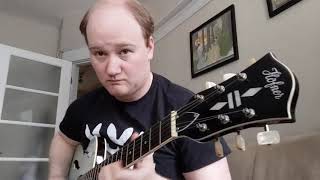 Video thumbnail for Jazz tone on a Fender Champion 20 and Hofner Verythin Single Cutaway by Aaron Heisler